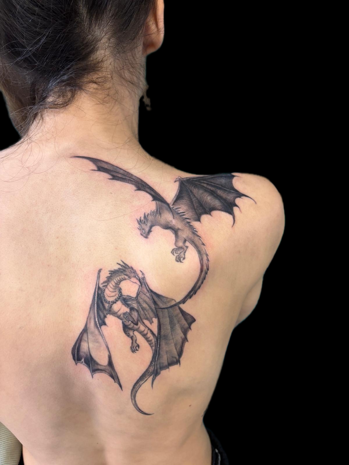 Drachen auf dem R&uuml;cken
